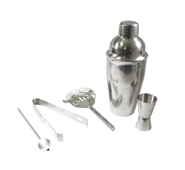 MixMate Stainless Steel Cocktail Shaker Set with Stand - 15-Piece